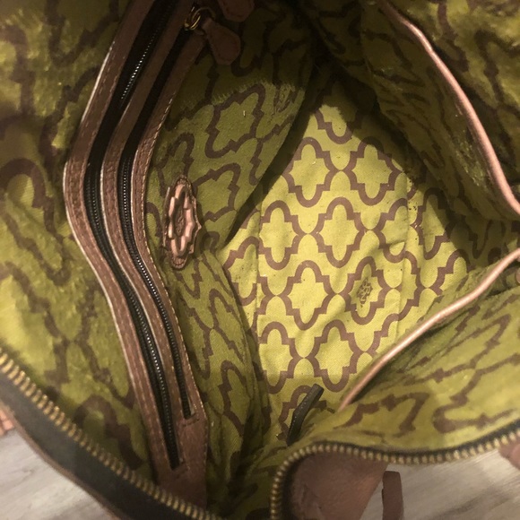 Oryany Light Purple Leather Satchel - Picture 5 of 8